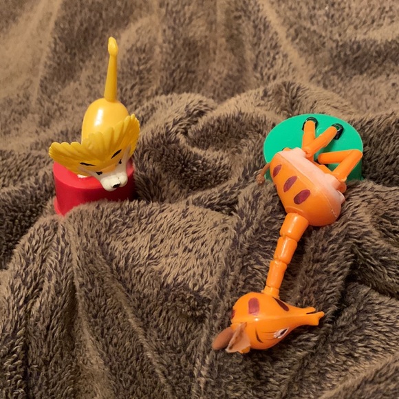 Kohner Bros Gabriel Giraffe Lucky Lion Push Button Puppet 60s childhood toy vtg - Picture 4 of 7